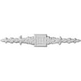 thumbnail image 1 of 10.25 In. W X 1.62 In. H X .25 In. P Architectural accent - Floral Center Spread Onlay, 1 of 1