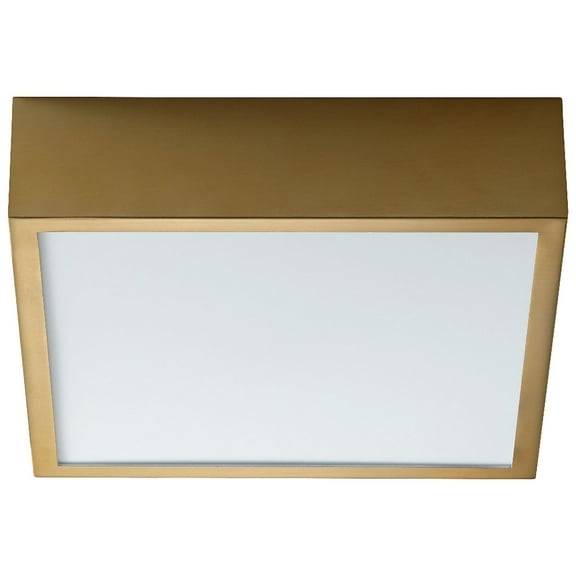 Oxygen Lighting - Peepers - 10.25 Inch 18W 1 LED Flush Mount-Aged Brass Finish