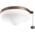 thumbnail image 1 of 380010WCP Kichler Lighting Accessory - 10.25 Inch 9W 2 LED Outdoor Ceiling Fan Light Kit-Weathered Copper Finish, 1 of 3