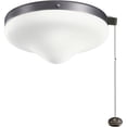 thumbnail image 1 of 380010WSP Kichler Lighting Accessory - 10.25 Inch 9W 2 LED Outdoor Ceiling Fan Light Kit-Weathered Steel Finish, 1 of 3