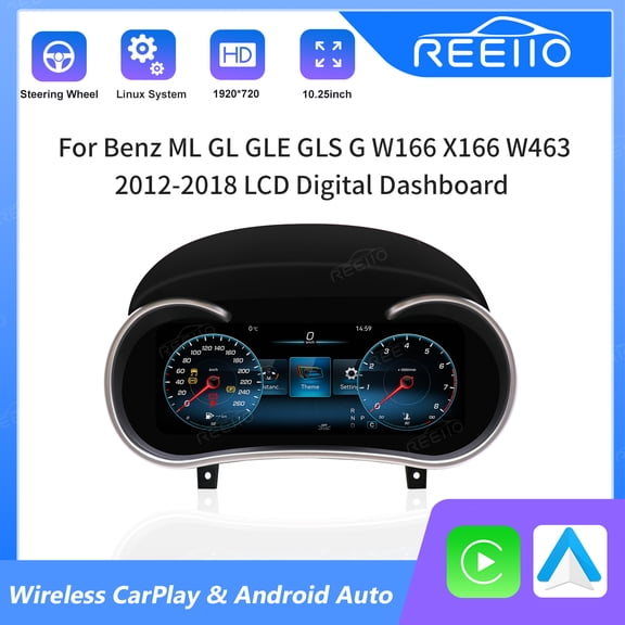 10.25 Inch Carplay Digital Dashboard Cluster For Benz G-Class W463