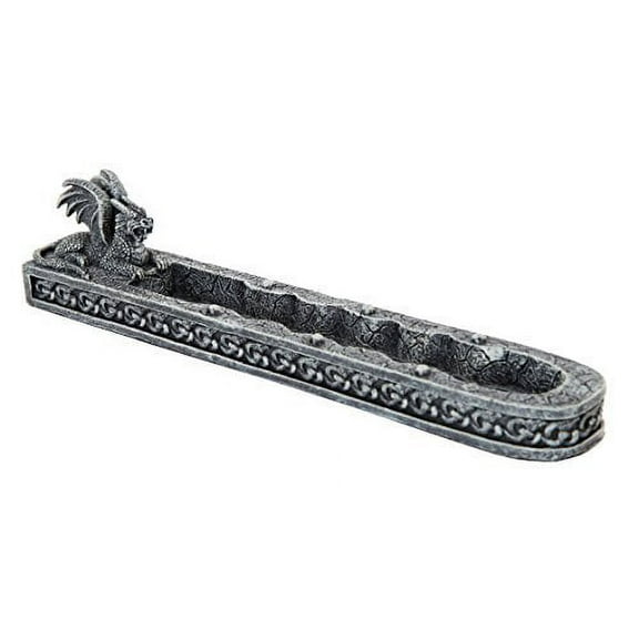 10.25 Inch Gargoyle Dragon Resin Incense Burner Statue Figurine