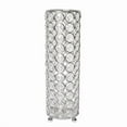 thumbnail image 1 of 10.25 in. Elipse Crystal Decorative Flower Vase, Candle Holder - Wedding Centerpiece - Chrome, 1 of 1