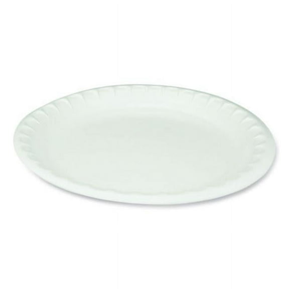 10.25 in. Laminated Foam Dinnerware Plate, White