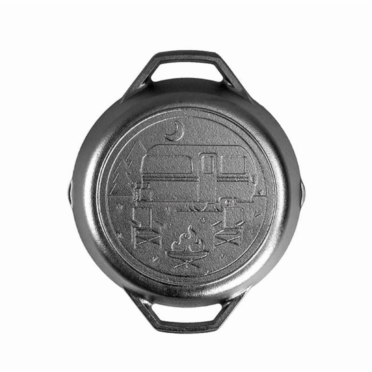 10.25 in. Wanderlust Cast Iron Baking Pan, Black