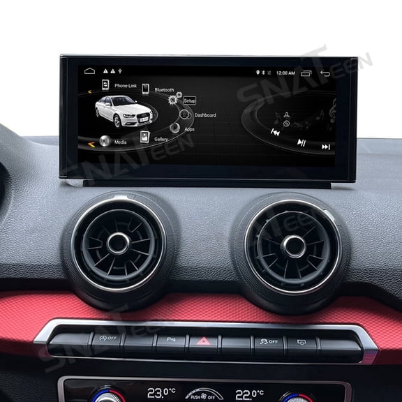 SNATEEN 10.25 inch Carplay Screen/Radio/Multimedia Player for Audi A1 2012-2018 Universal Car Navigation/GPS Upgrade Headunit Android Display Video 1080P Replace System