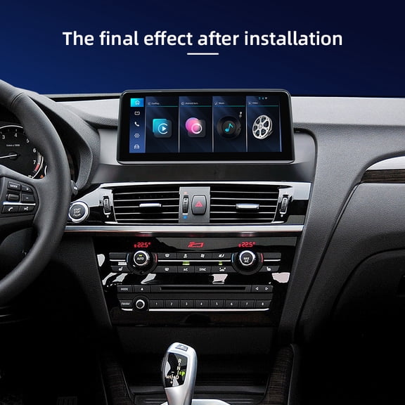 10.25 inch Touch Screen Dual System for BMW X3/X4 F25 F26 2014-2017 with NBT System Support CarPlay Android Auto Mirror Link Wifi Bluetooth FM Stereo Car Radio Retain Original Amplifer