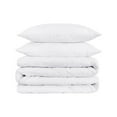 thumbnail image 1 of 10.25 x 14.63 x 4 in. White King Size Cotton Blend 1200 Thread Count Washable Duvet Cover Set, 1 of 1