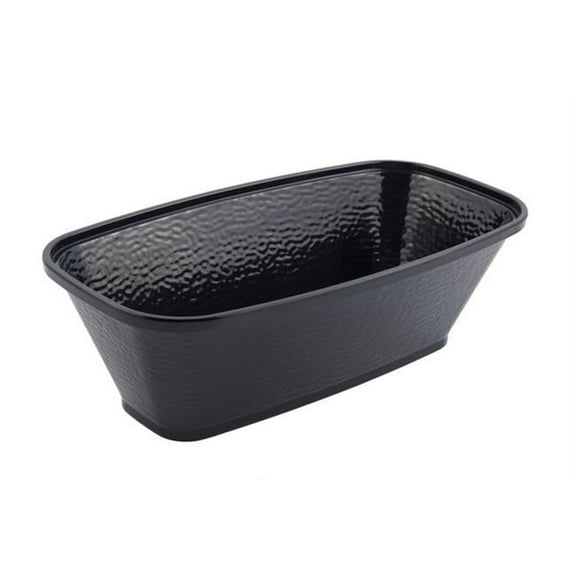 10.25 x 19 x 6 in. Dynasty Square Bowl, Black
