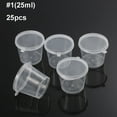thumbnail image 1 of 10/25Pcs 25/27/40/45ml Plastic Takeaway Sauce Cup Containers Food Box With Hinged Lids Pigment Paint Box Palette Disposable Box, 1 of 9
