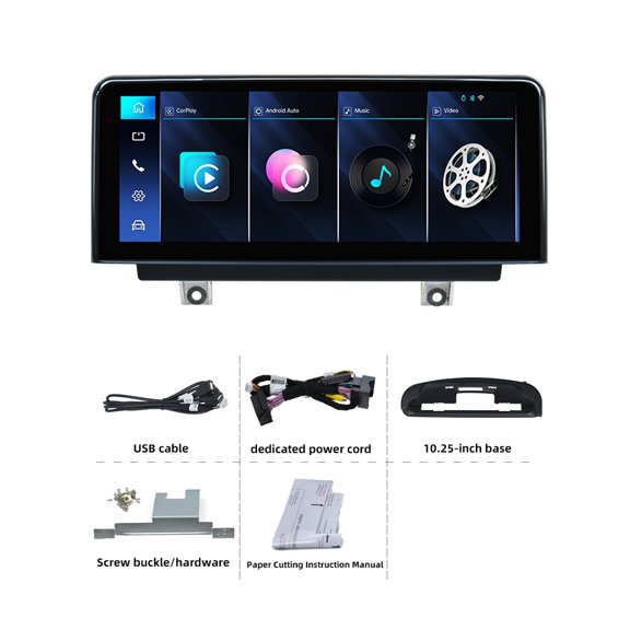 10.25inch Linux Dual System Screen for BMW E90 2007-2011, Retain Original Amplifier
