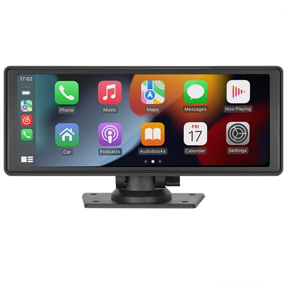 10.26" Inch Wireless Apple Carplay/Android Auto Car Stereo Bluetooth Audio Radio 1080P IPS Touch Screen GPS Navigation/Mirror Link/Voice Control MP5 Player