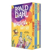 Roald Dahl Magical Gift Set 4 Books Charlie and the Chocolate Factory, James and the Giant Peach, Fantastic Mr. Fox, Charlie and the Great Glass Elevator