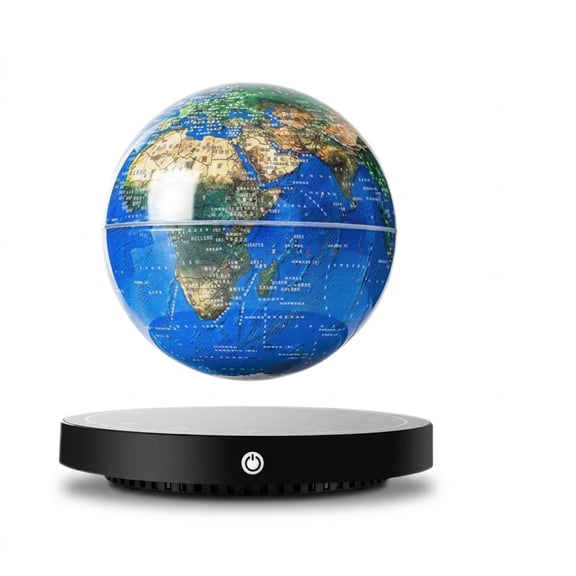 10.28in Floating Levitating Geographic Globe with LED Light 360 Rotating World Map