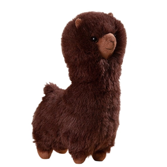 10.2in Cute Realistic Alpaca Plush Toy, Soft Llama Stuffed Animal Figure, Simulation Animal Doll, Decorative Home Ornament, Creative Gift for Animal Lovers