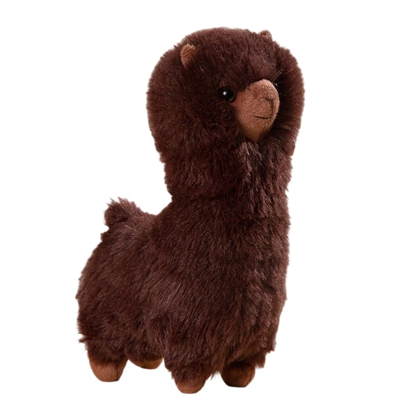 10.2in Cute Realistic Alpaca Plush Toy, Soft Llama Stuffed Animal Figure, Simulation Animal Doll, Decorative Home Ornament, Creative Gift for Animal Lovers