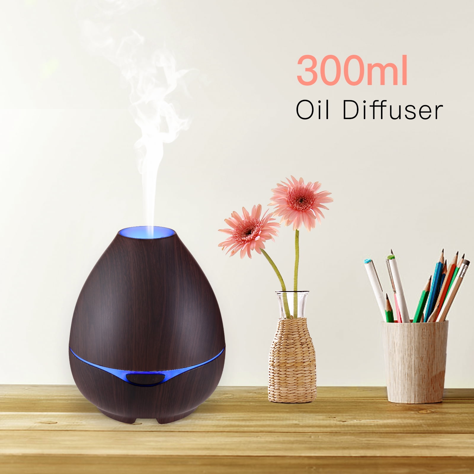10.2oz Aroma Essential Oil Diffuser Ultrasonic Aromatherapy Humidifier
