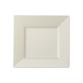 thumbnail image 1 of EMI Yoshi 10.75" Ivory Bone Square Dinner Plasti Party Plate Count of 10, 1 of 1