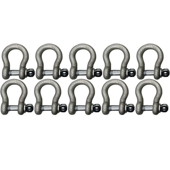 (10) 3/4" Shackle Screw Pin Clevis Anchor Bow Shackles Sling Cable Chain Rigging
