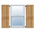 thumbnail image 1 of 10 3/4"W X 40"H Timbercraft Two 5 3/8" Boards Framed Board-N-Batten Shutters, Rough Sawn Western Red Cedar (Per Pair), 1 of 13