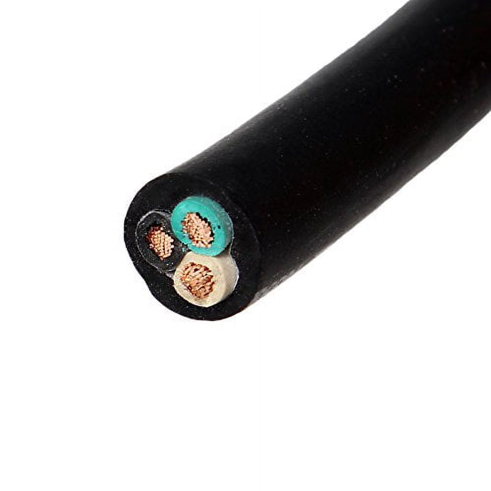 10/3 Bulk Cable 20 Foot - SJOOW Jacket, 30 Amps, 3 Wire, 300v - Water and Oil Resistant