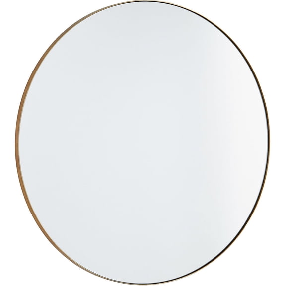 10-30-21-Quorum Lighting-Round Mirror-30 Inches Tall and 30 Inches Wide-Gold Finish