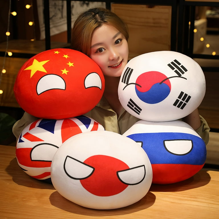 10/30/40cm Country Ball Toy Plush Pendant Polandball Plush Doll