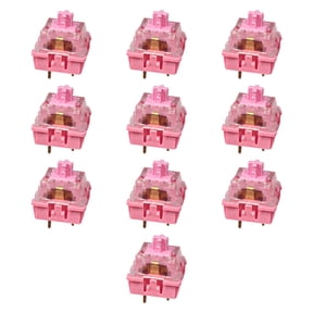 10/30/50/100Pcs Pink Linearity Mechanical Keyboard Switches Clicking Key Replacement Mechanical Keyboard Accessories