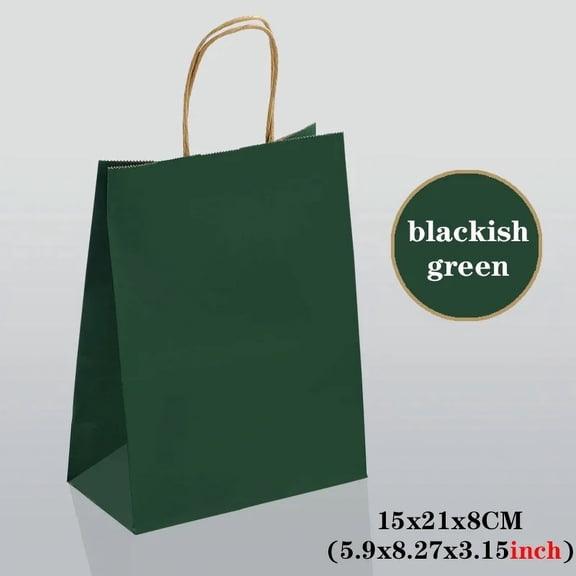 10/30/50pcs Holiday Party Gift Bag with Handle Jewelry Shopping Bag Christmas Valentine's Day Marriage Gift Colored Paper Bag