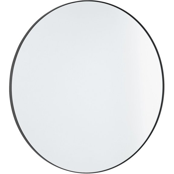 10-30-59-Quorum Lighting-Round Mirror-30 Inches Tall and 30 Inches Wide-Matte Black Finish