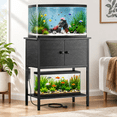thumbnail image 1 of 10-30 Gallon Fish Tank Stand With Power Outlets Metal Frame Aquarium Cabinet Storreptile Turtle For Home Office Up To 400 Lbs 27., 1 of 4