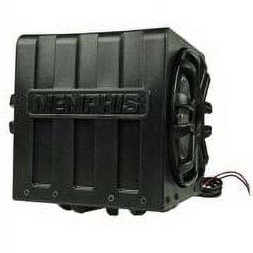 Memphis Audio MME10T24 10" Marine Loaded Enclosure with Passive Radiator, Selectable 2 Ohm or 4 Ohm