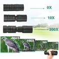 thumbnail image 1 of 10-300x40 Monoculars For Adults High Powered, Black Compact Handheld Night Vision Monocular, Waterproof, Convenient and Easys to Use, Suitable for Hunting, Star Gazing, Bird Watching, 1 of 6
