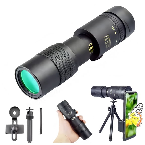 10-300x40 Zoom Lens Spin Monoculars Professional Long Range Telescope Mobile Phone Photo Binoculars for Hunting