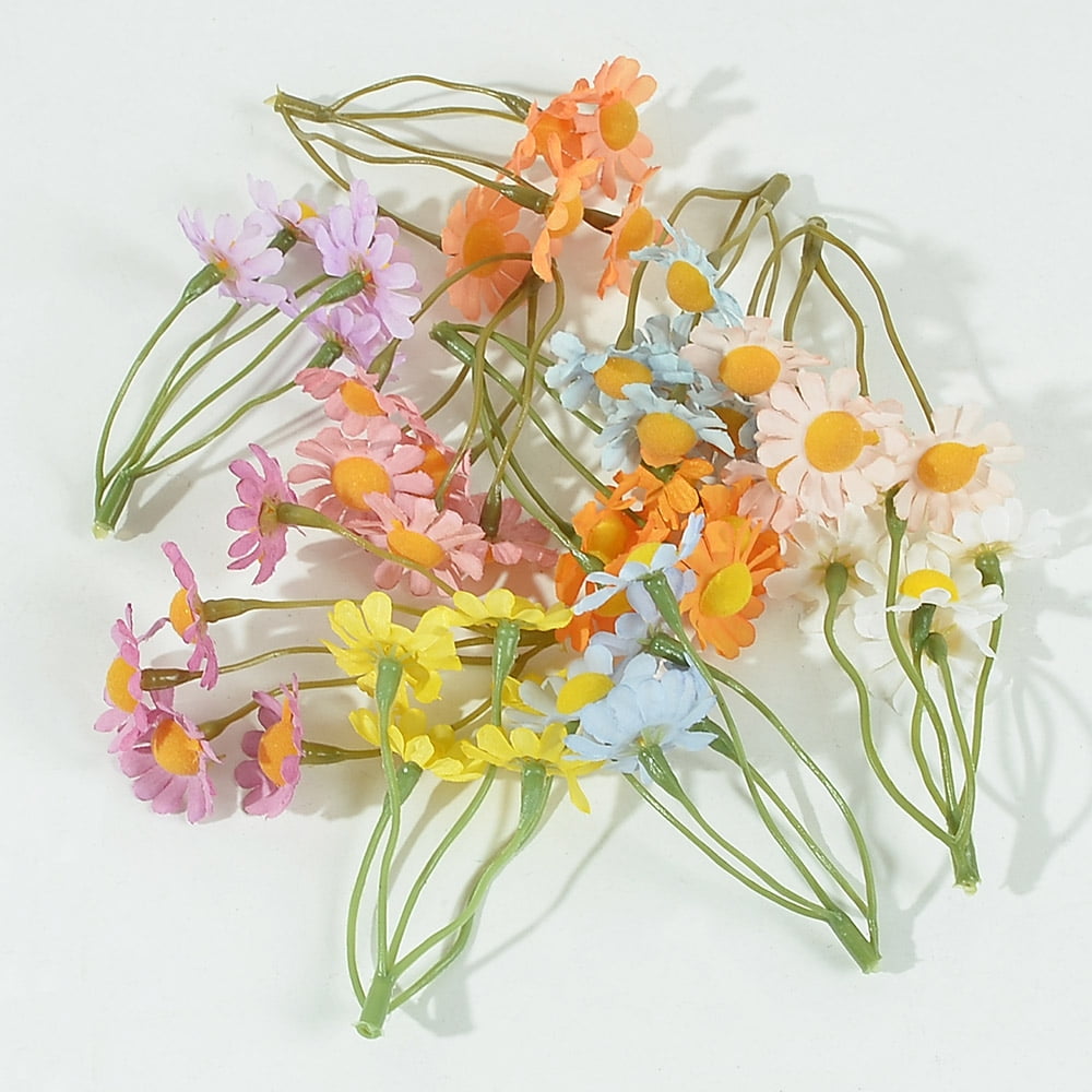 10/30Pcs Artificial Flowers Daisies Chamomile Fake Flower for Home