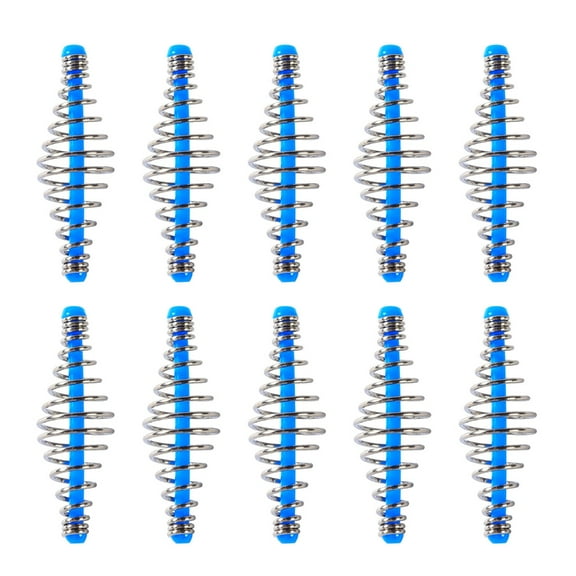 10/30Pcs Fishing Feeder Baits Cage Spring Coils Inline Methods Feeder Tool