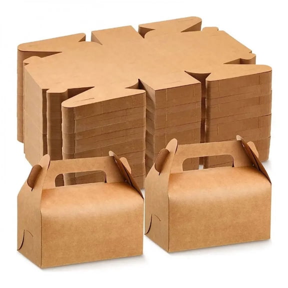 10/30pcs Kraft Paper Gift Box Containers Perfect for Packaging, Wedding, Party, Birthday Decorations and Small Business Supplies