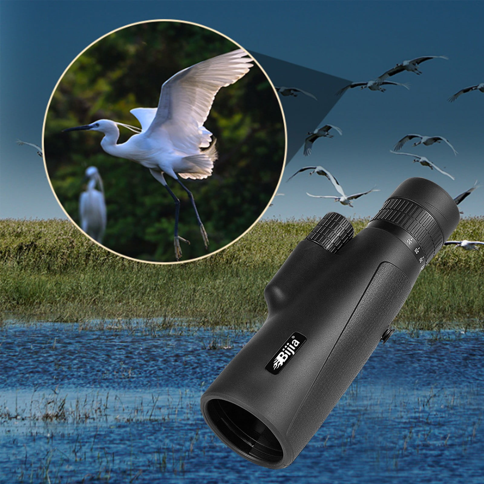 1030x50 Zoom Single Tube Telescope High Magnification And High