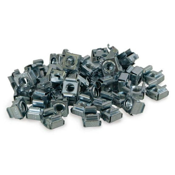 10-32 Cage/Server/Racking Clip Nuts, can of 50pcs, Black
