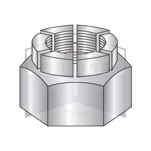 10-32 Flex Type Lock Nuts | Light Hex | Full Height | 18-8 Stainless Steel (Quantity: 250)