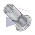 thumbnail image 1 of 10-32 Large Flange Ribbed Blind Threaded Inserts | Flat Head | Ribbed | Thin Wall | Open End | Aluminum Alloy #5056 | Cleaned and Polished Rivet Nut (Quantity: 1000), 1 of 3