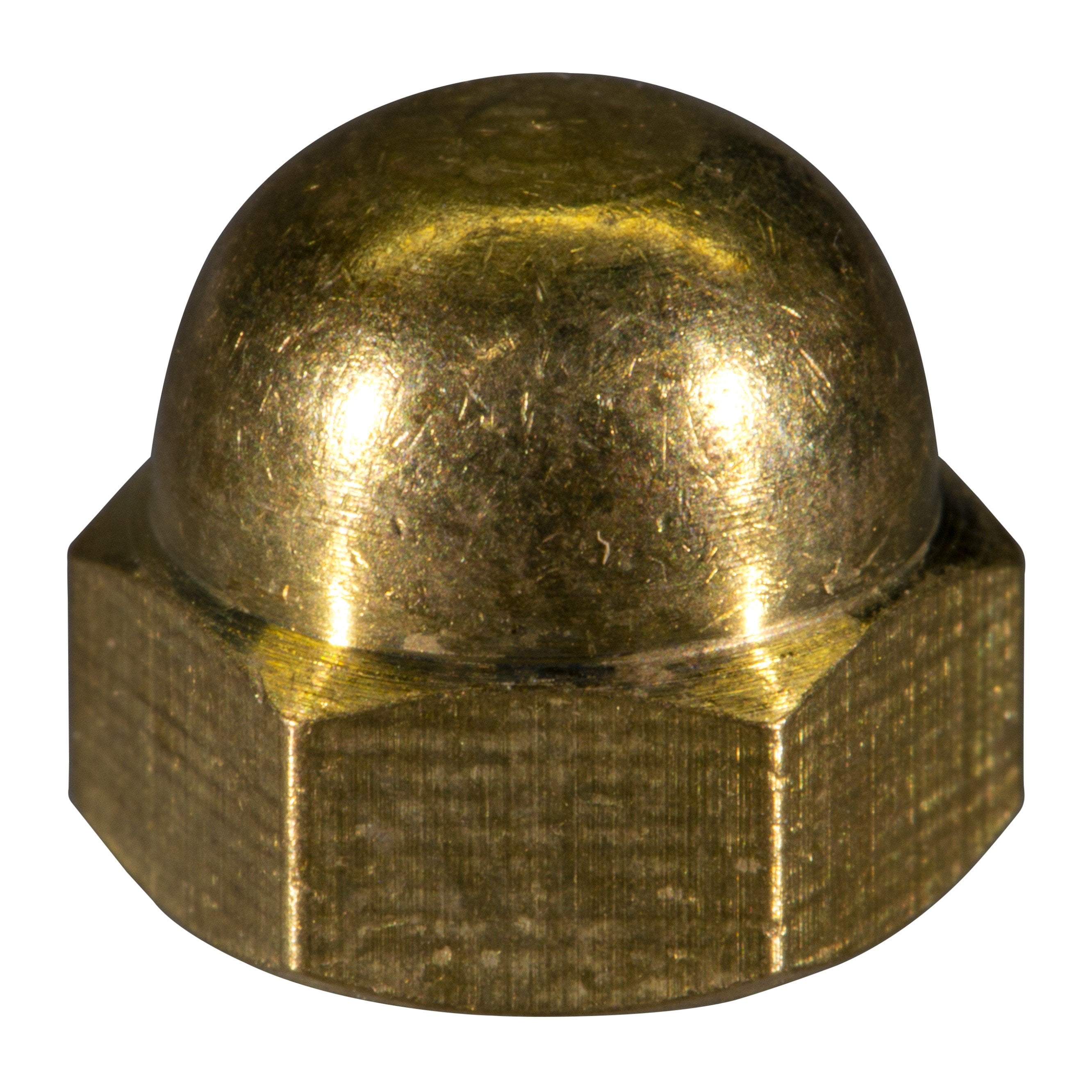#10-32 Solid Brass Fine Thread Acorn Cap Nuts CNB-045