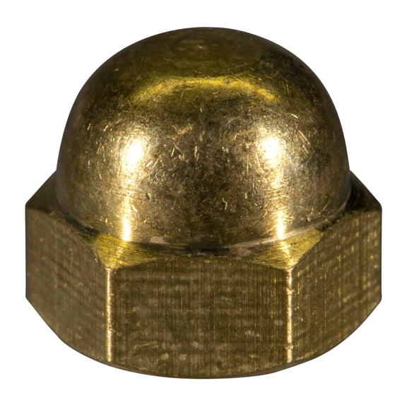 #10-32 Solid Brass Fine Thread Acorn Cap Nuts CNB-045