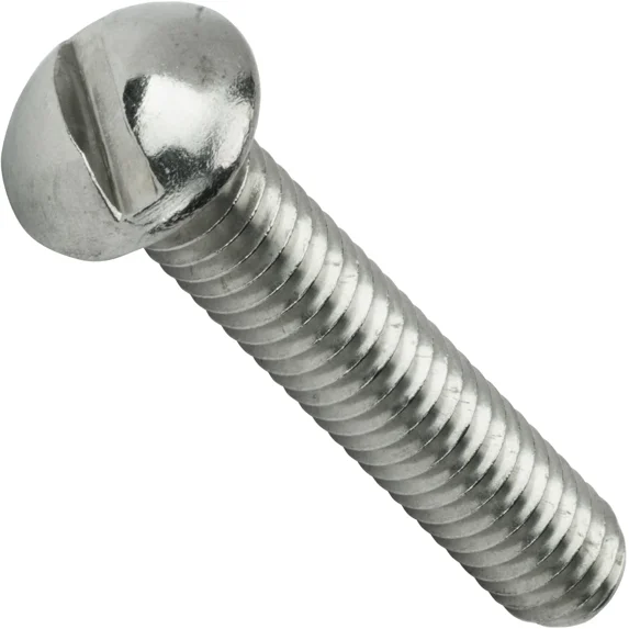 10-32 X 1/4" Slotted Round Head Machine Screws Stainless Steel 18-8 Qty 100