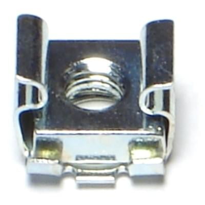 #10-32 x .025" to .063" Zinc Plated Steel Fine Thread Cage Nuts (10 pcs.)