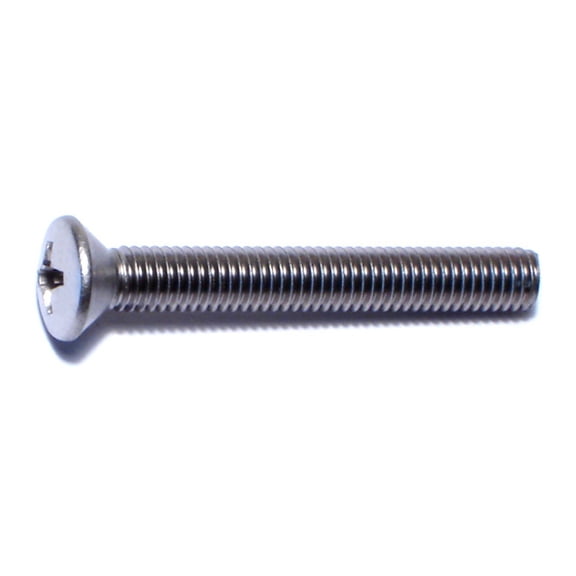 #10-32 x 1-1/2" 18-8 Stainless Steel Fine Thread Phillips Oval Head Machine Screws MSOSS-196