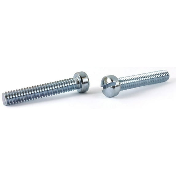 10-32 x 1 1/2" Machine Screws / Slotted / Fillister Head / Steel / Zinc - 3000 Piece Carton