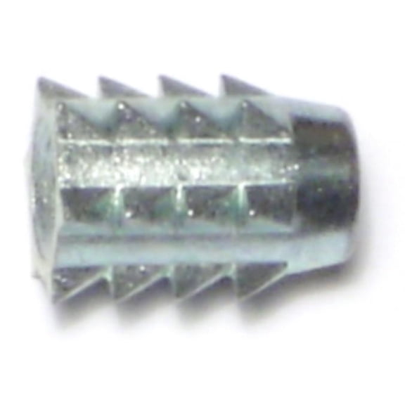 #10-32 x 1/2" Zinc Alloy Fine Thread Press In Wood Inserts (24 pcs.)