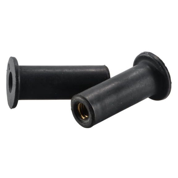 #10-32 x 1" Rubber Fine Thread Well Nuts WNR-052 (12 pcs.)