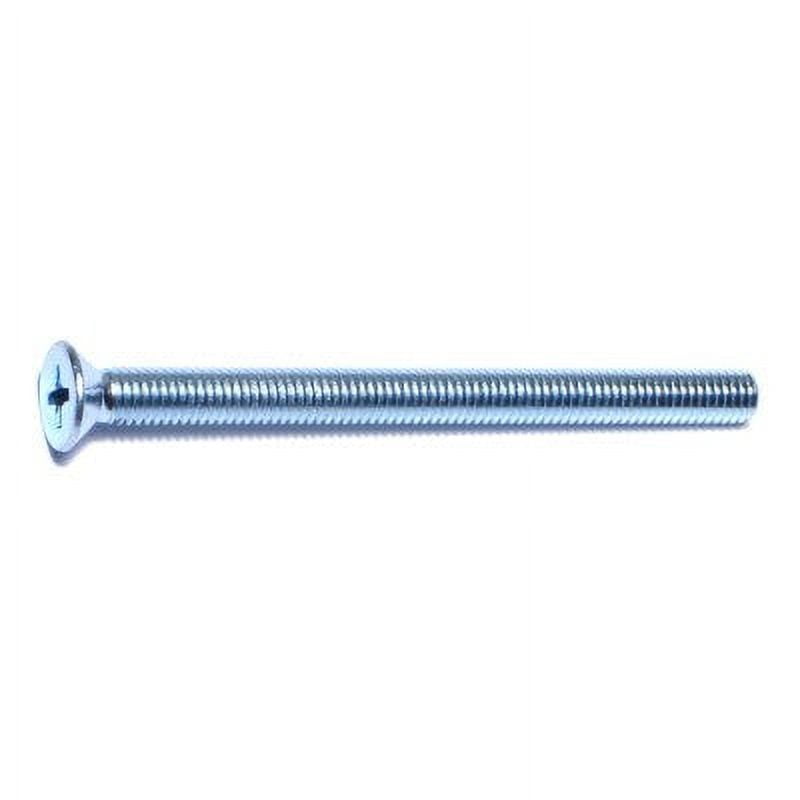 #10-32 x 2-1/2" Zinc Plated Steel Fine Thread Phillips Flat Head Machine Screws MSCFS-390